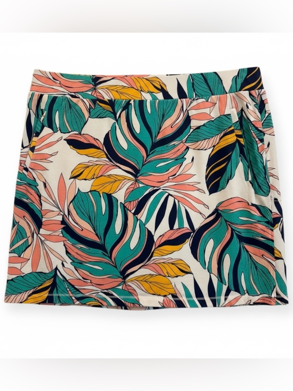 Talbots Skort - Plus Size 2X, Tropical Print, Elastic Waist Band,
Good Condition